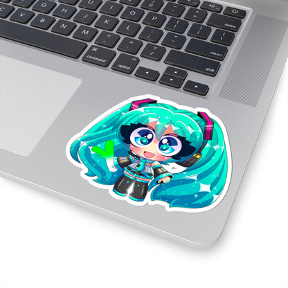 Chibi Hatsune Miku Kiss-Cut Sticker