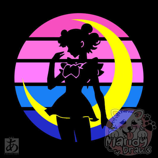 Moonlit Silhouette: Unleash Your Inner Sailor Moon Tshirt