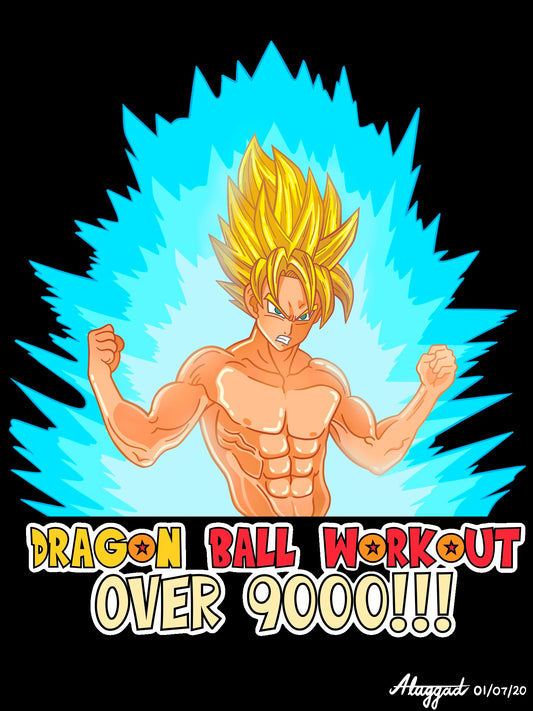 Over 9000 Workout Tshirt