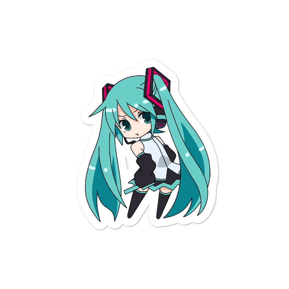 Chibi Miku Bubble stickers