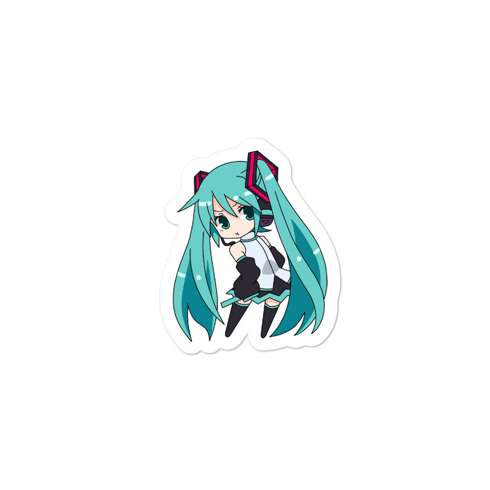 Chibi Miku Bubble stickers